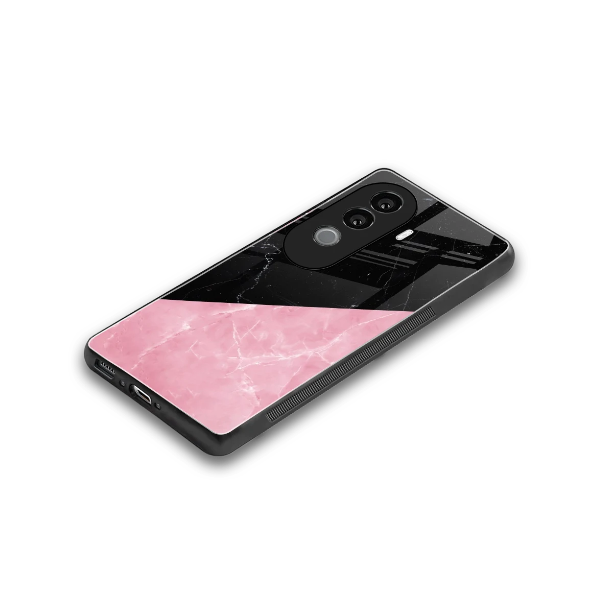 Obsidian Rose stylish phone case for vivo v40e | glossy glass and slim fit