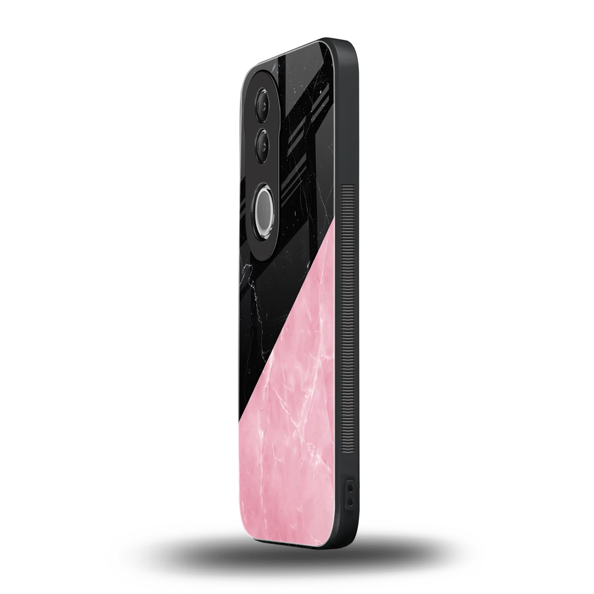 Obsidian Rose vivo v50 mobile cover | shockproof glass phone case