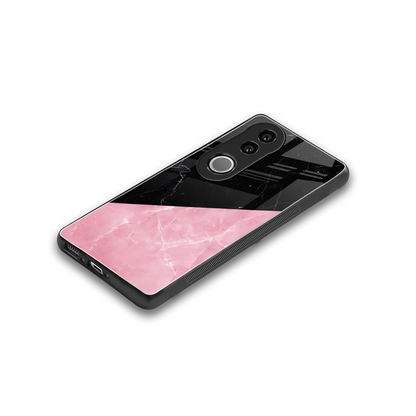 Obsidian Rose stylish phone case for vivo v50 | glossy glass and slim fit