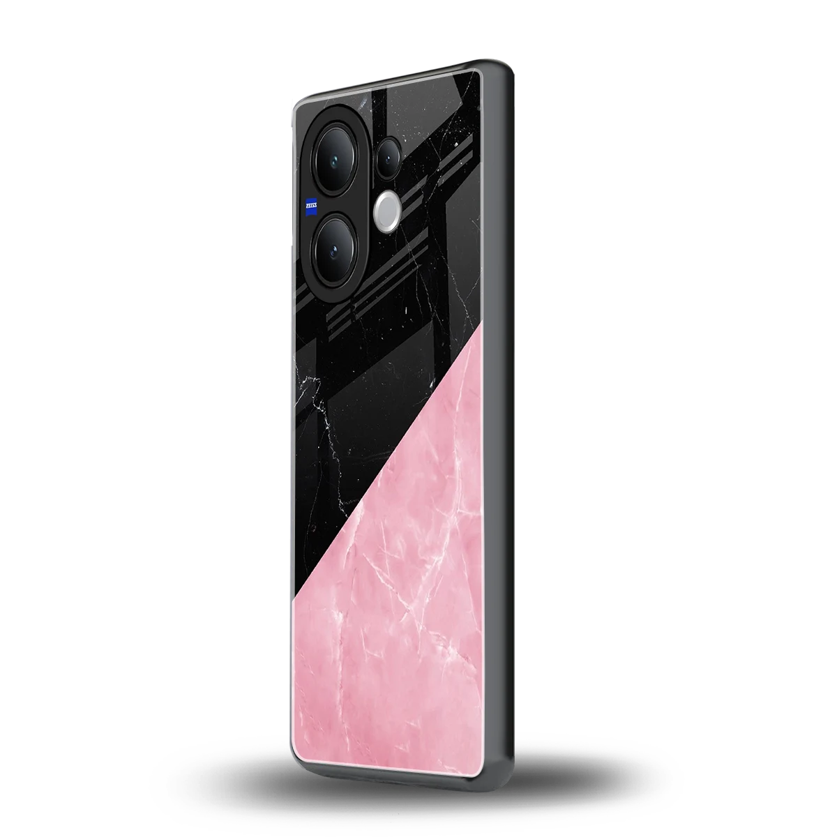 Obsidian Rose vivo v60 mobile cover | shockproof glass phone case