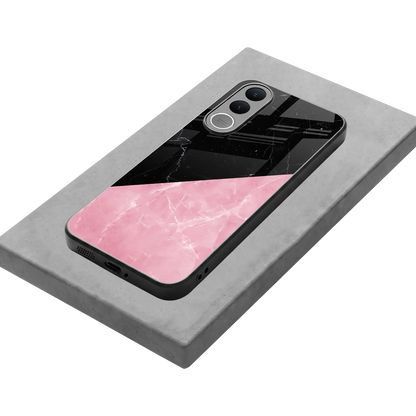 Obsidian Rose stylish phone case for vivo v70 fe | glossy glass and slim fit