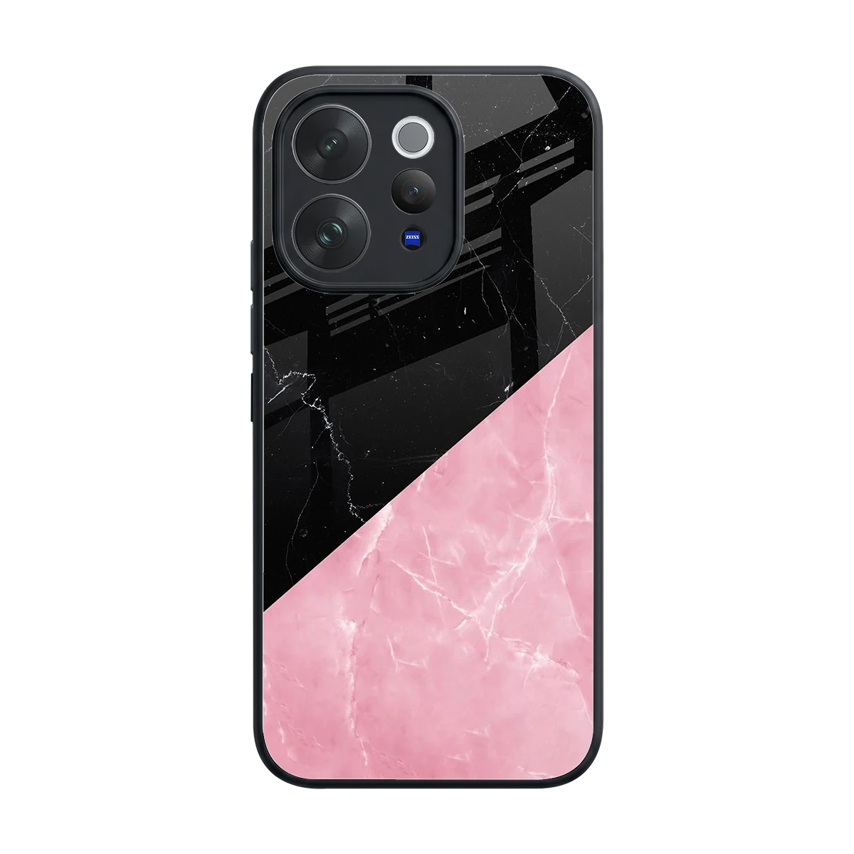 Obsidian Rose back phone cover | glass case for vivo v70 elite
