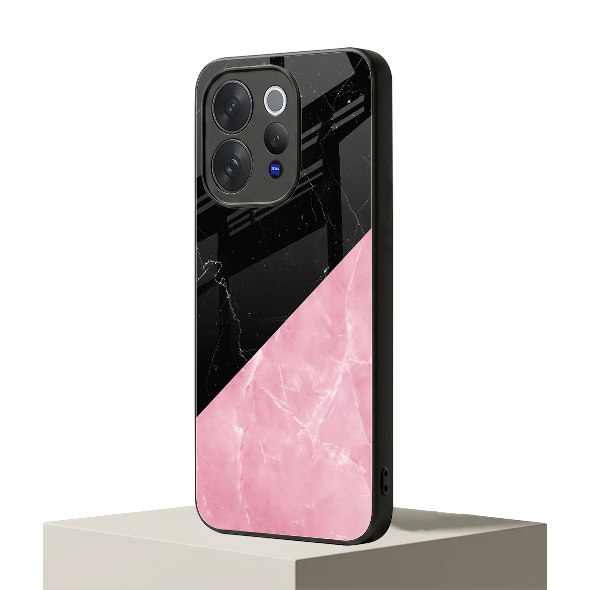Obsidian Rose vivo v70 mobile cover | shockproof glass phone case