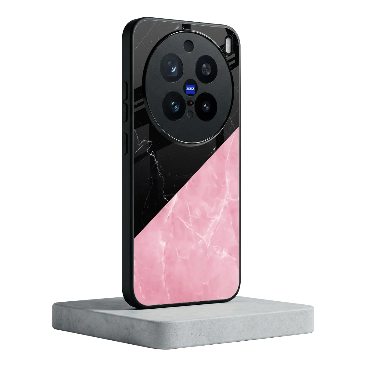 Obsidian Rose vivo x200 pro mobile cover | shockproof glass phone case