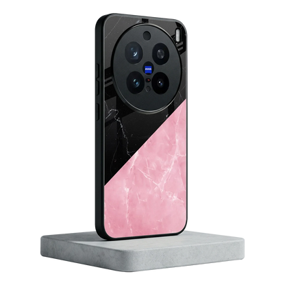 Obsidian Rose vivo x200 pro mobile cover | shockproof glass phone case
