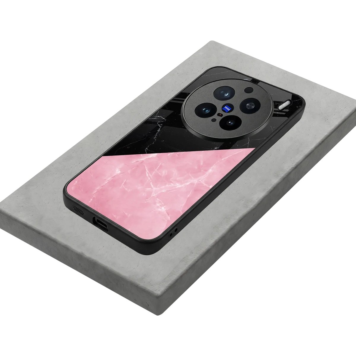 Obsidian Rose stylish phone case for vivo x200 pro | glossy glass and slim fit