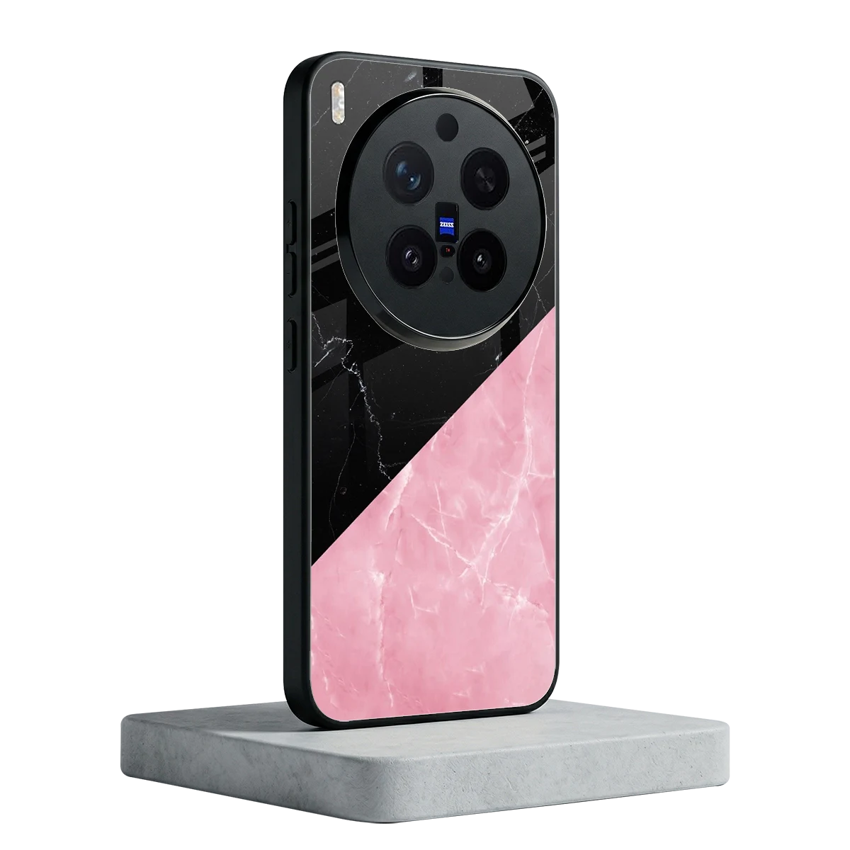 Obsidian Rose vivo x300 pro mobile cover | shockproof glass phone case