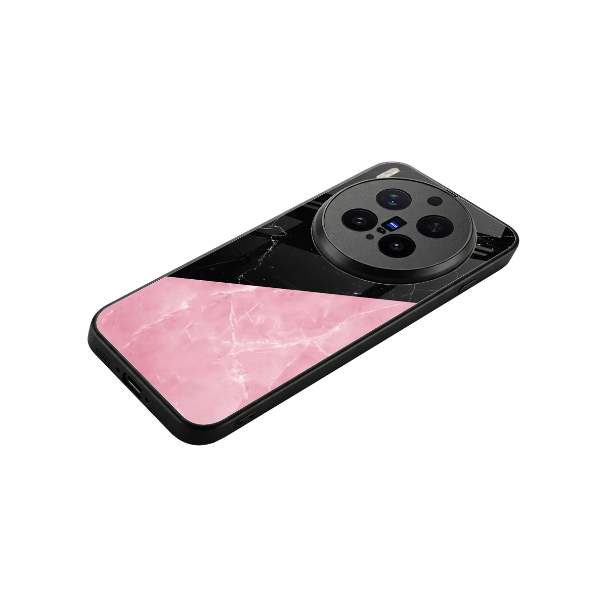 Obsidian Rose stylish phone case for vivo x300 pro | glossy glass and slim fit