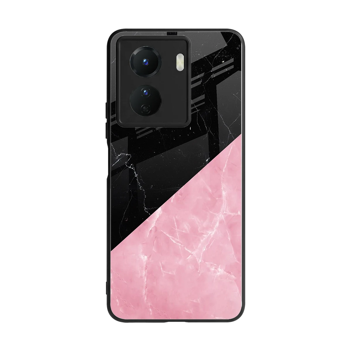 Obsidian Rose back phone cover | glass case for vivo y16