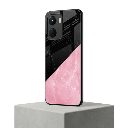 Obsidian Rose vivo y16 mobile cover | shockproof glass phone case