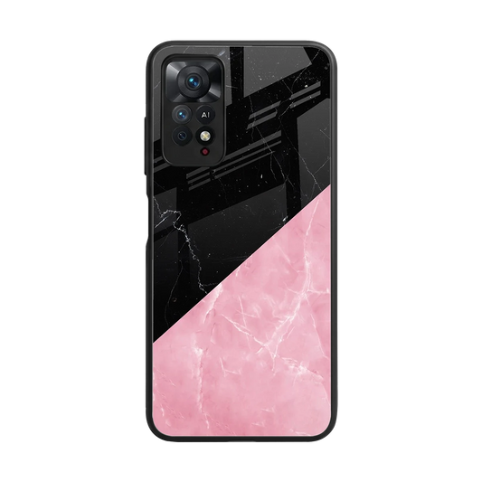 Obsidian Rose back phone cover | glass case for redmi note 11 pro