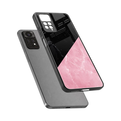 Obsidian Rose sleek redmi note 11 pro cover with tempered glass back and TPU edges