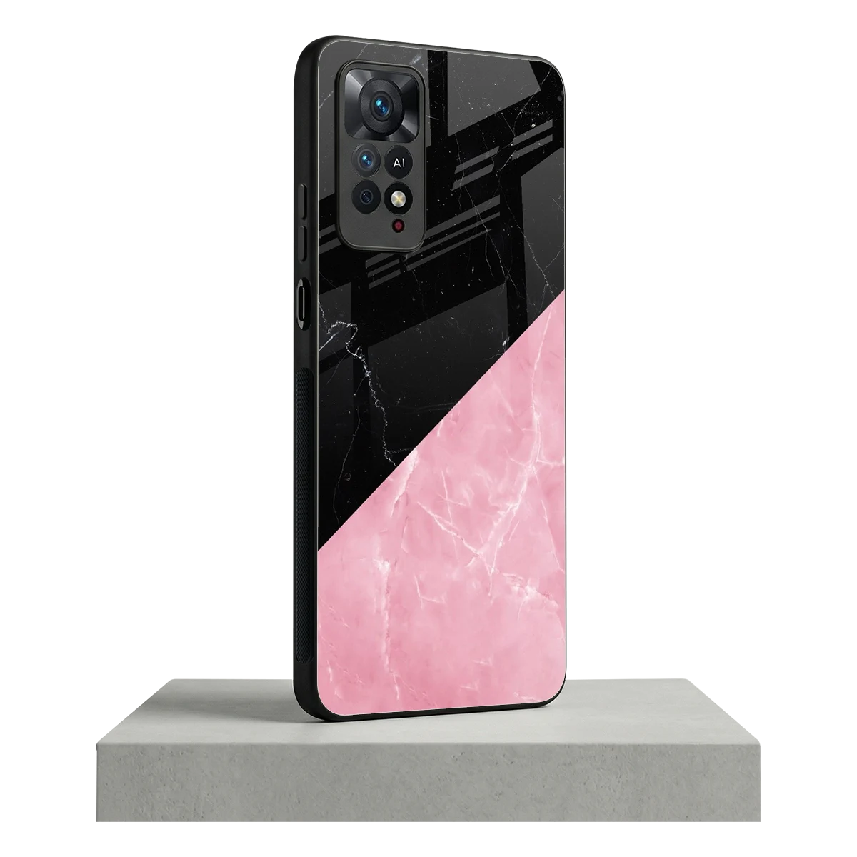 Obsidian Rose redmi note 11 pro mobile cover | shockproof glass phone case
