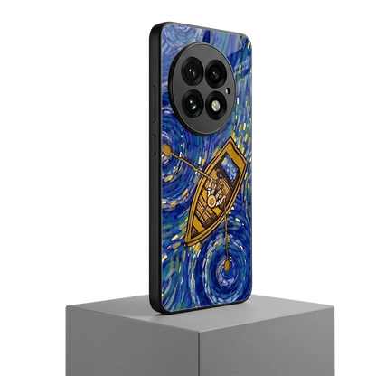 Ocean Voyage oneplus 13 mobile cover | shockproof glass phone case