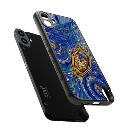 Ocean Voyage sleek cmf nothing phone 1 cover with tempered glass back and TPU edges