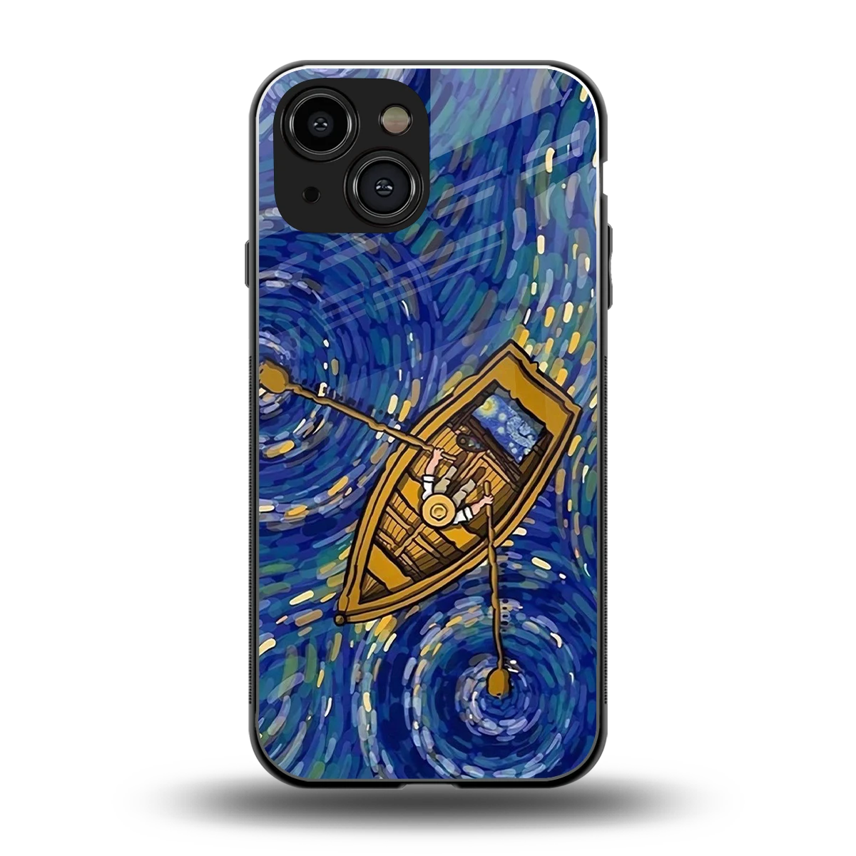 Ocean Voyage back phone cover | glass case for iphone 13 mini