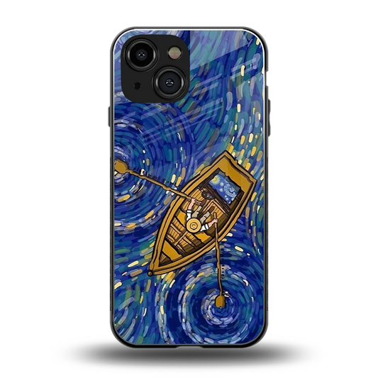 Ocean Voyage back phone cover | glass case for iphone 13 mini