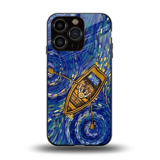 Ocean Voyage back phone cover | glass case for iphone 13 pro