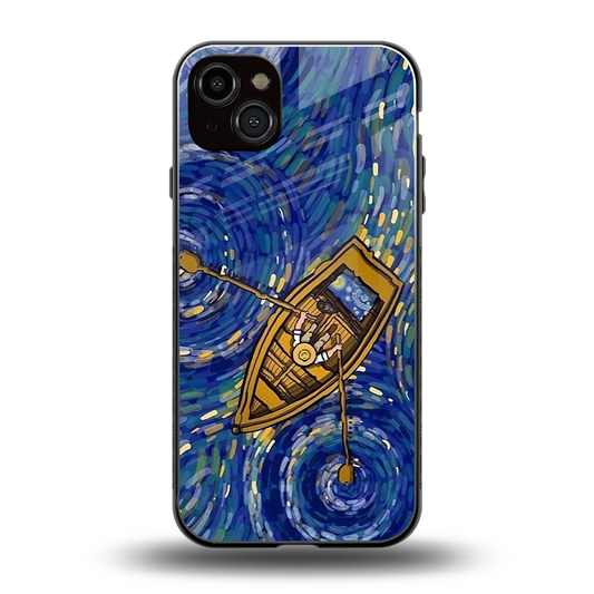 Ocean Voyage back phone cover | glass case for iphone 15 plus