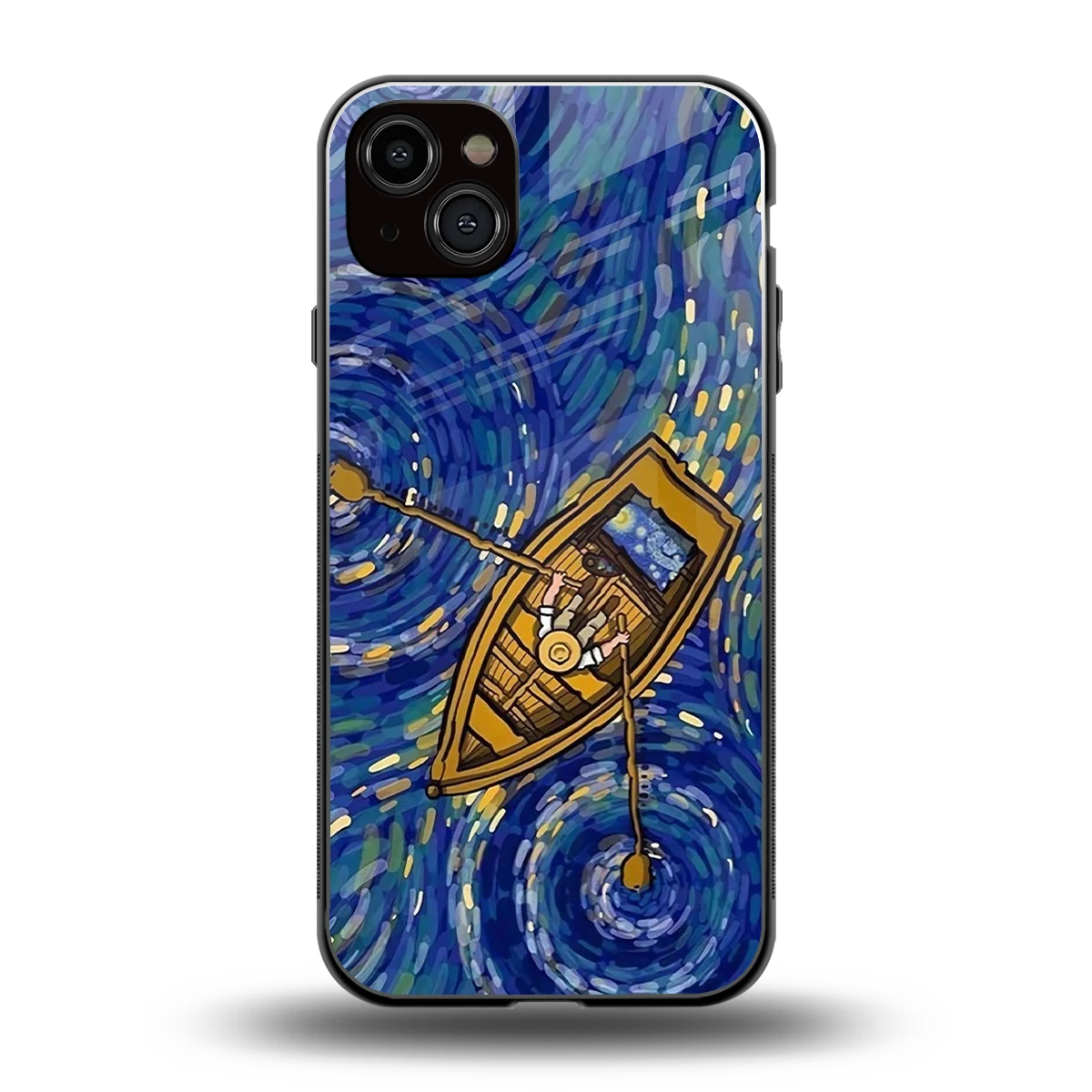 Ocean Voyage back phone cover | glass case for iphone 14 plus