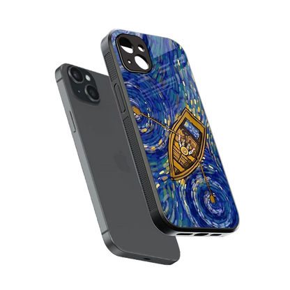 Ocean Voyage sleek iphone 14 plus cover with tempered glass back and TPU edges