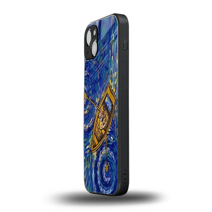 Ocean Voyage iphone 14 plus mobile cover | shockproof glass phone case