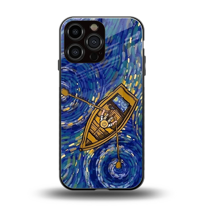 Ocean Voyage back phone cover | glass case for iphone 15 pro max