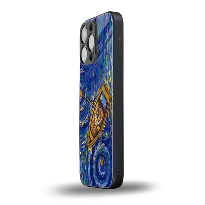 Ocean Voyage iphone 15 pro max mobile cover | shockproof glass phone case