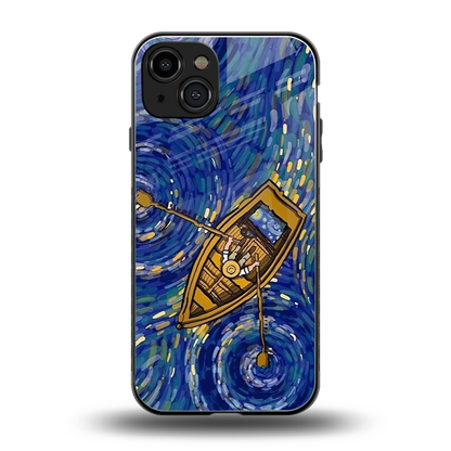 Ocean Voyage back phone cover | glass case for iphone 15