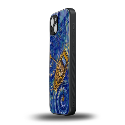 Ocean Voyage iphone 15 mobile cover | shockproof glass phone case
