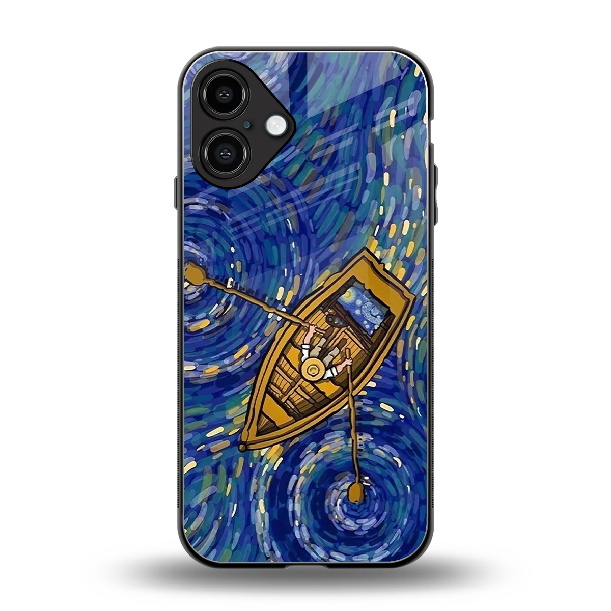 Ocean Voyage back phone cover | glass case for iphone 16 plus