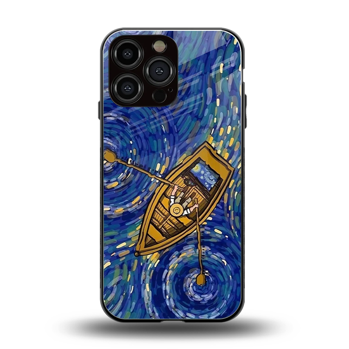 Ocean Voyage back phone cover | glass case for iphone 16 pro max