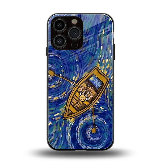 Ocean Voyage back phone cover | glass case for iphone 16 pro max