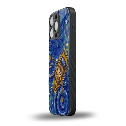 Ocean Voyage iphone 16 pro max mobile cover | shockproof glass phone case