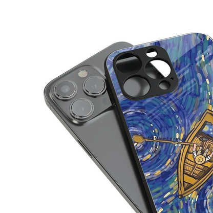 Ocean Voyage stylish phone case for iphone 13 mini | glossy glass and slim fit