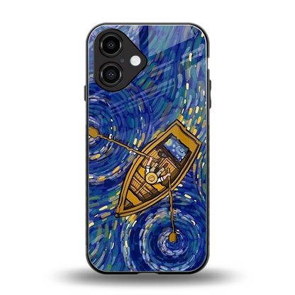 Ocean Voyage back phone cover | glass case for iphone 16