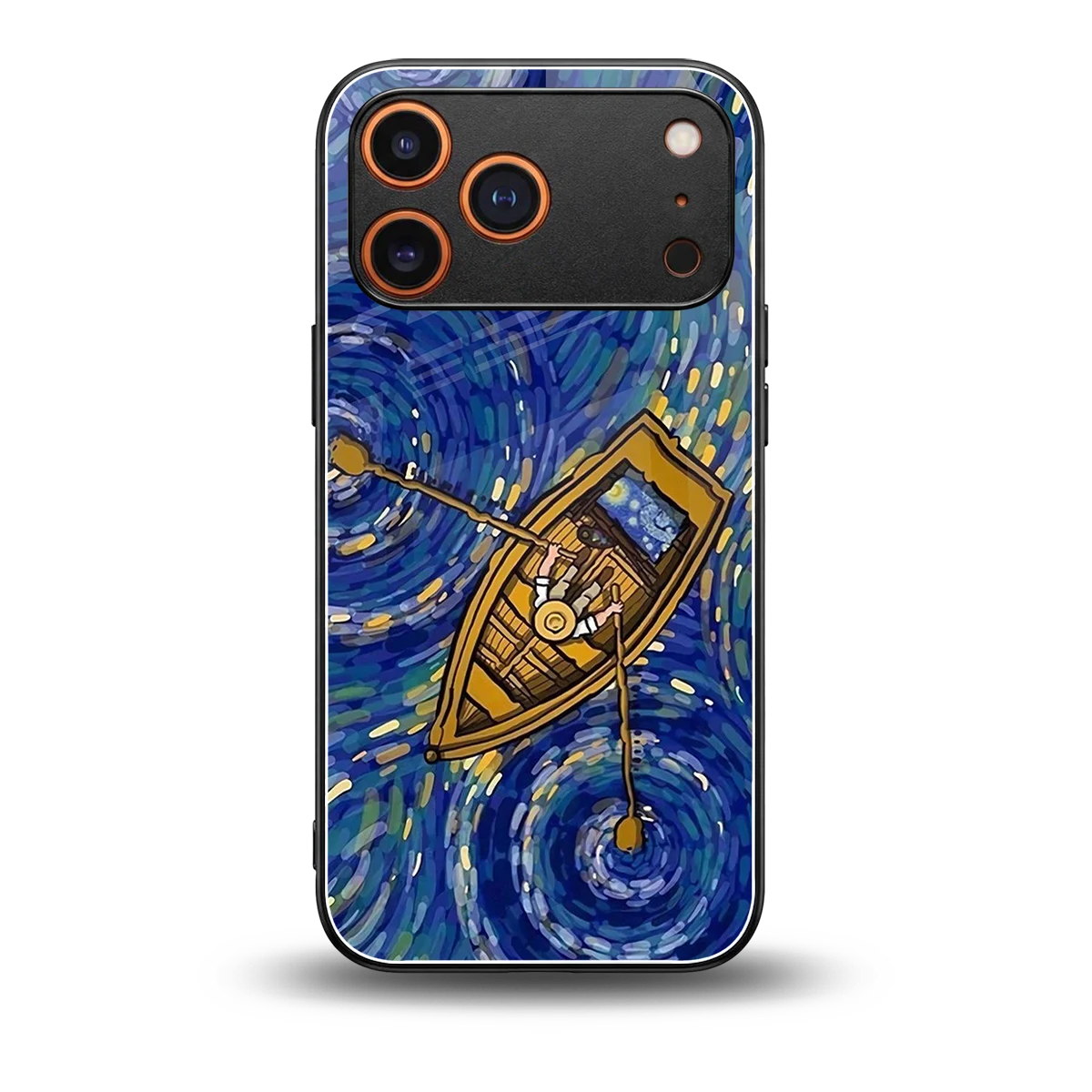 Ocean Voyage back phone cover | glass case for iphone 17 pro