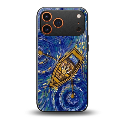 Ocean Voyage back phone cover | glass case for iphone 17 pro