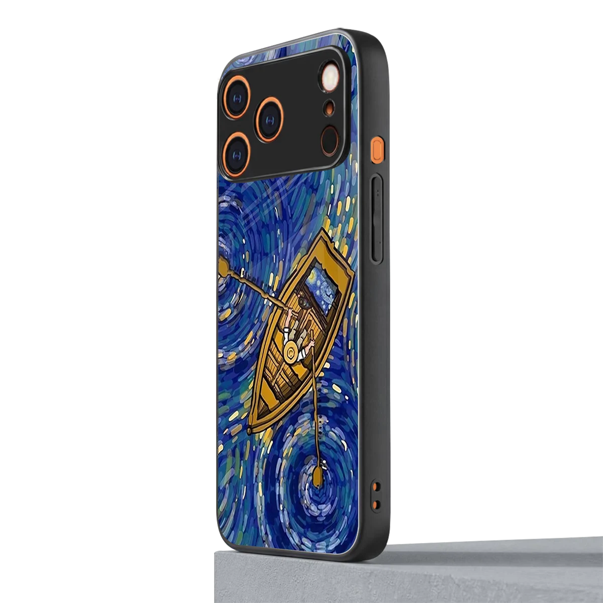 Ocean Voyage iphone 17 pro mobile cover | shockproof glass phone case