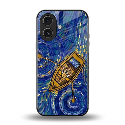 Ocean Voyage back phone cover | glass case for iphone 17