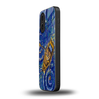 Ocean Voyage iphone 17 mobile cover | shockproof glass phone case