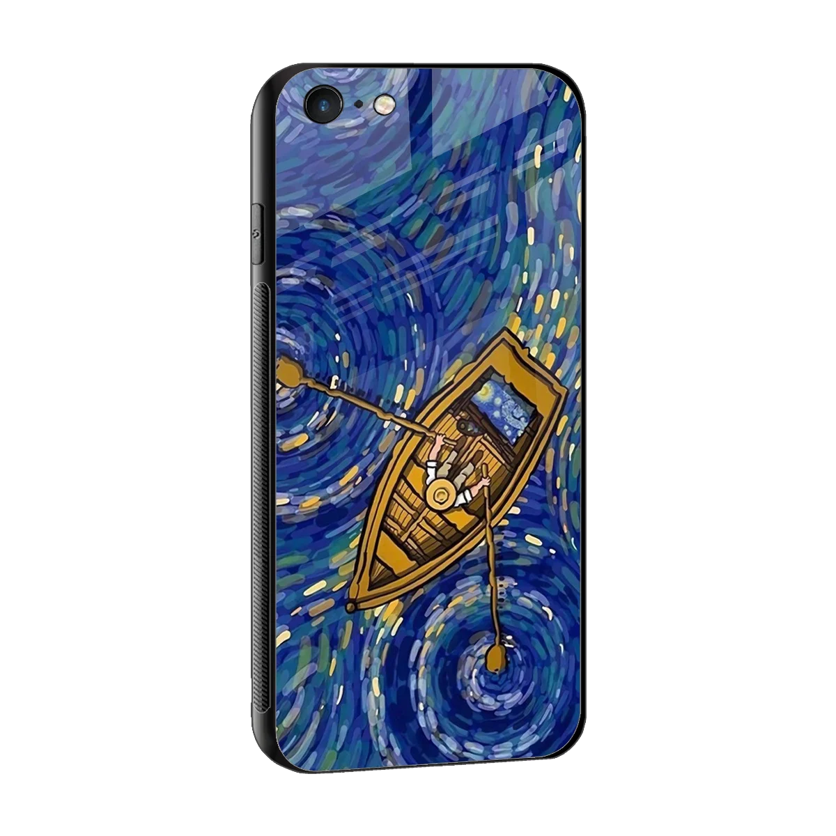 Ocean Voyage sleek iphone 6s cover with tempered glass back and TPU edges