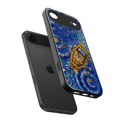 Ocean Voyage sleek iphone air cover with tempered glass back and TPU edges