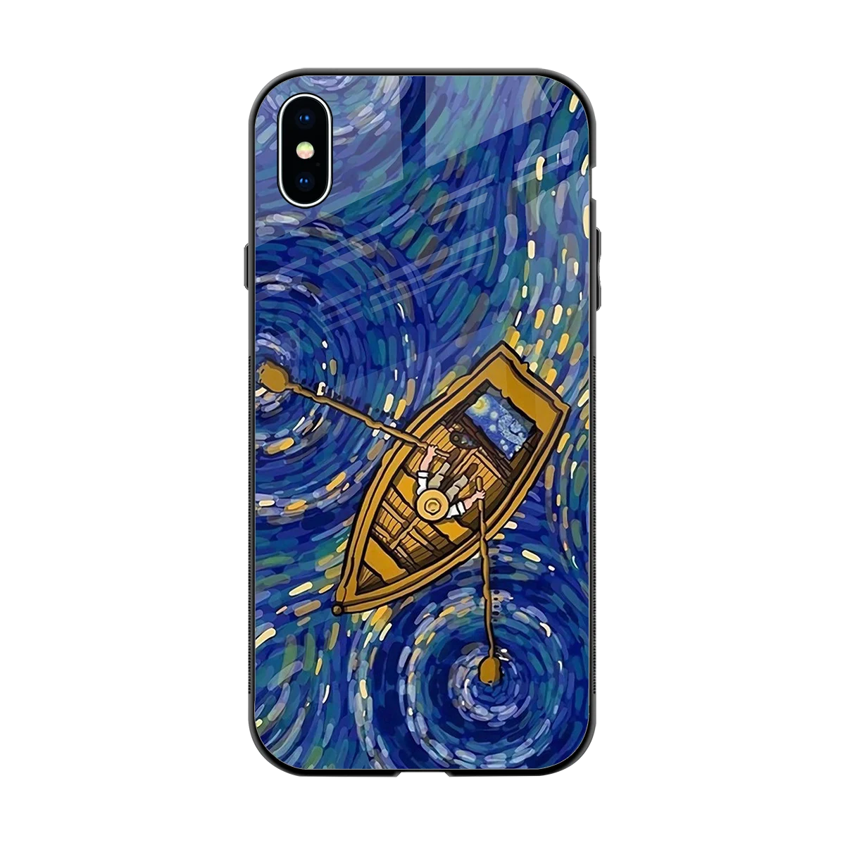 Ocean Voyage back phone cover | glass case for iphone xs max