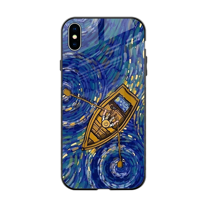 Ocean Voyage back phone cover | glass case for iphone xs max