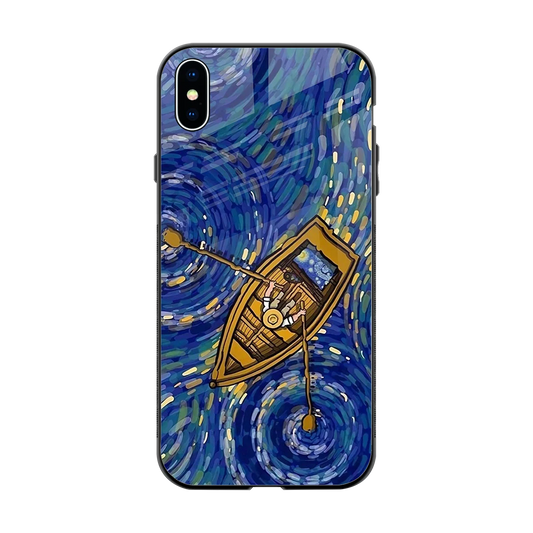 Ocean Voyage back phone cover | glass case for iphone xs max