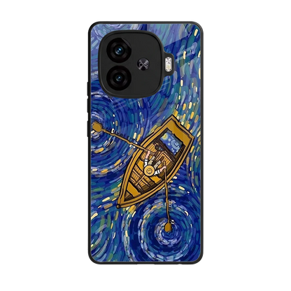 Ocean Voyage back phone cover | glass case for iqoo neo 10r 5g