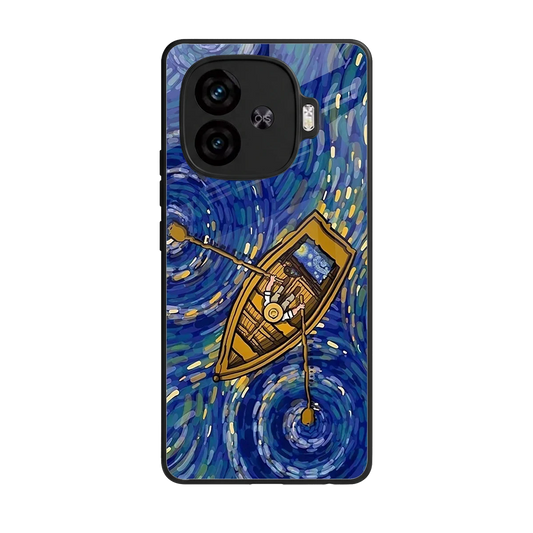 Ocean Voyage back phone cover | glass case for iqoo neo 10r 5g