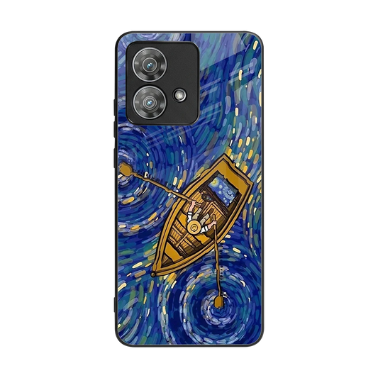 Ocean Voyage back phone cover | glass case for motorola edge 40 neo 5g