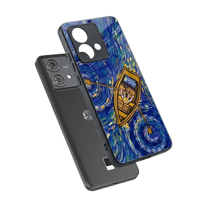 Ocean Voyage sleek motorola edge 40 neo 5g cover with tempered glass back and TPU edges